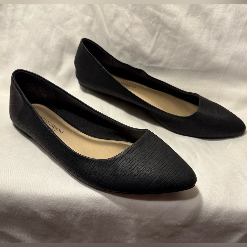 Christian Siriano for Payless Black Textured Flats